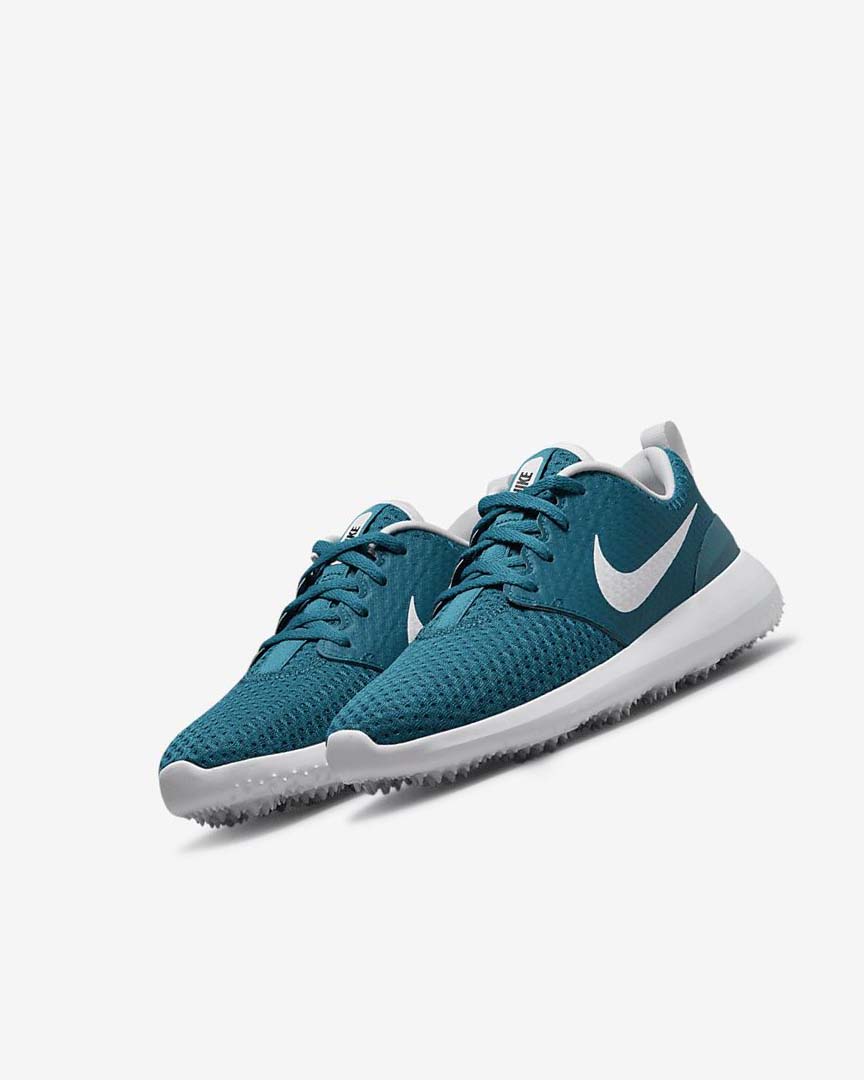 Black / White Nike Roshe G Jr. Boys' Golf Shoes | CA_4626