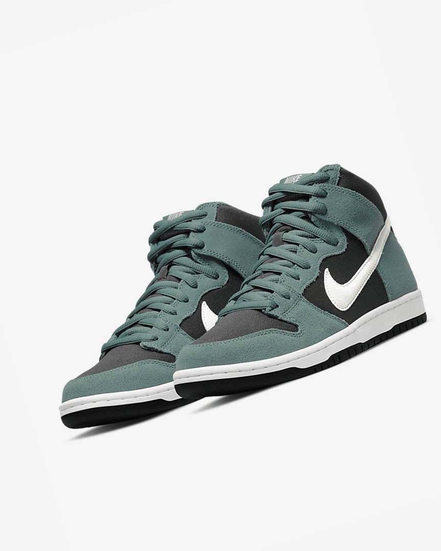 Black / White Nike SB Dunk High Pro Men's Skate Shoes | CA_2693