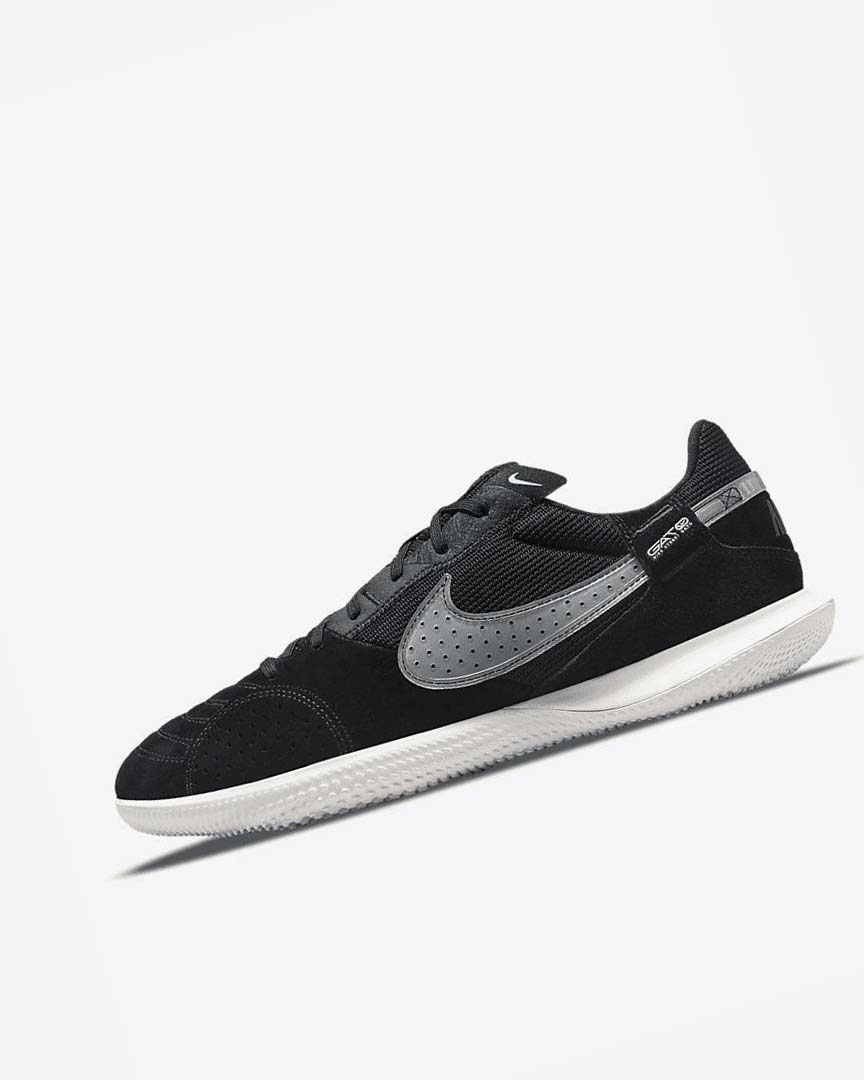 Black / White Nike Streetgato Men\'s Soccer Shoes | CA_5224