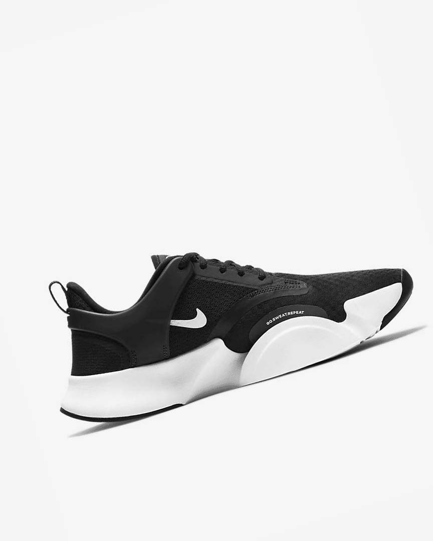 Black / White Nike SuperRep Go 2 Men's Training Shoes | CA_2819