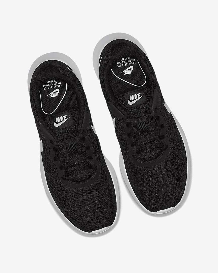 Black / White Nike Tanjun Women's Sneakers | CA_2776