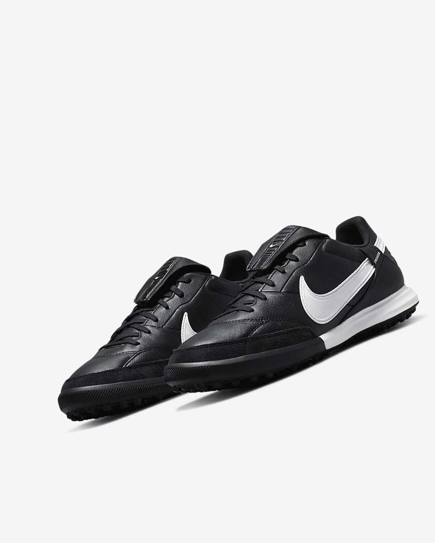 Black / White Nike The Premier 3 TF Women's Soccer Shoes | CA_1149