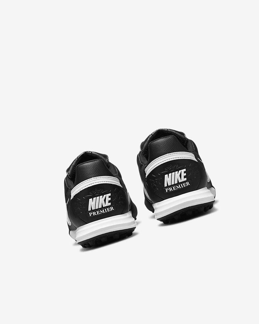 Black / White Nike The Premier 3 TF Women's Soccer Shoes | CA_1149