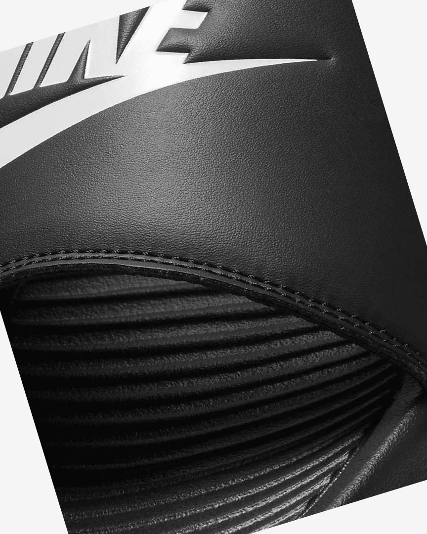 Black / White Nike Victori One Men's Slides | CA_2215
