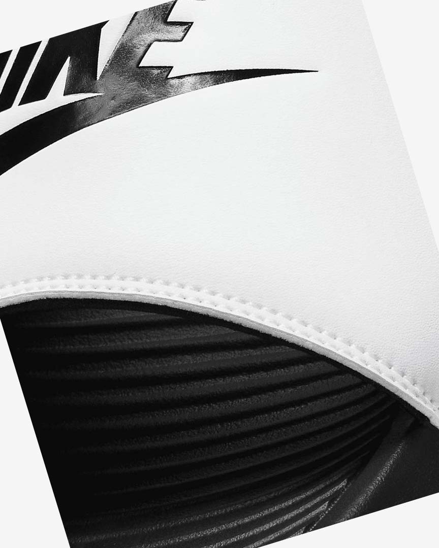 Black / White Nike Victori One Men's Slides | CA_2338