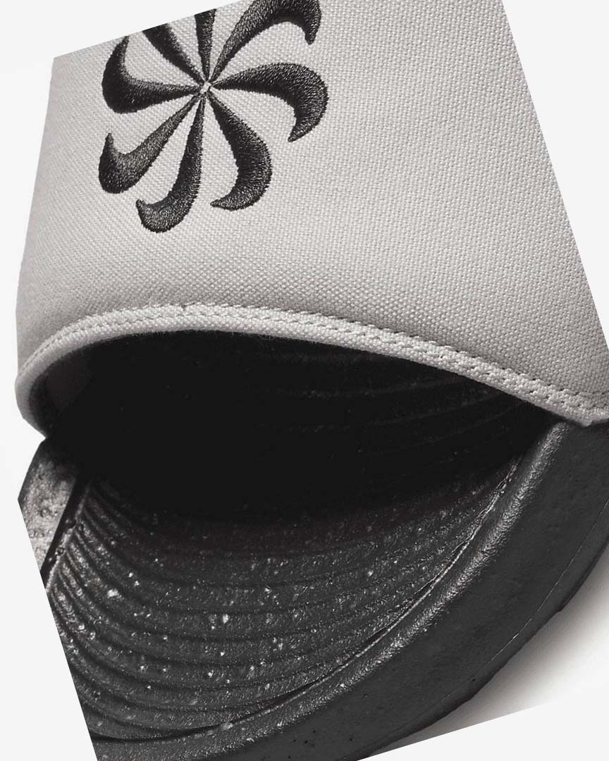 Black / White Nike Victori One Next Nature Men's Slides | CA_5157