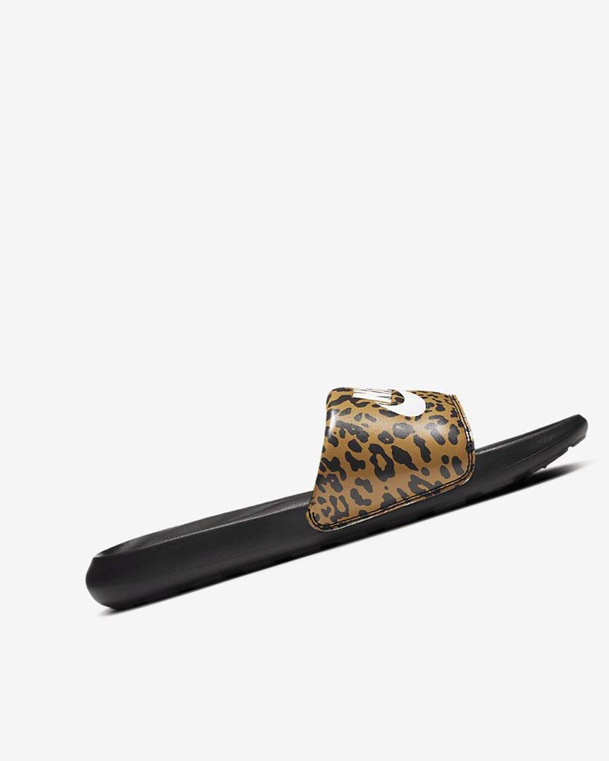 Black / White Nike Victori One Women's Slides | CA_2440