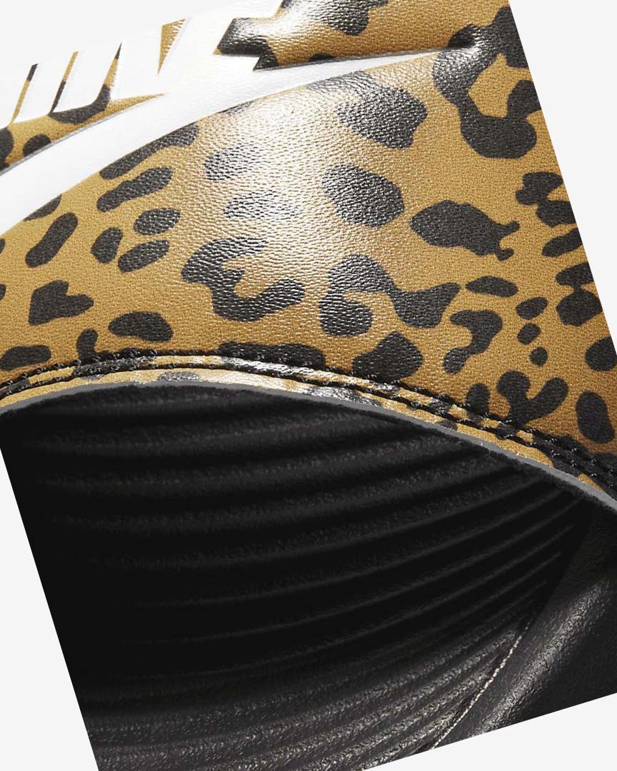 Black / White Nike Victori One Women's Slides | CA_2440