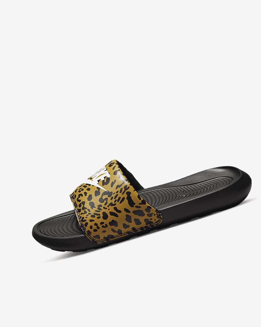 Black / White Nike Victori One Women\'s Slides | CA_2440