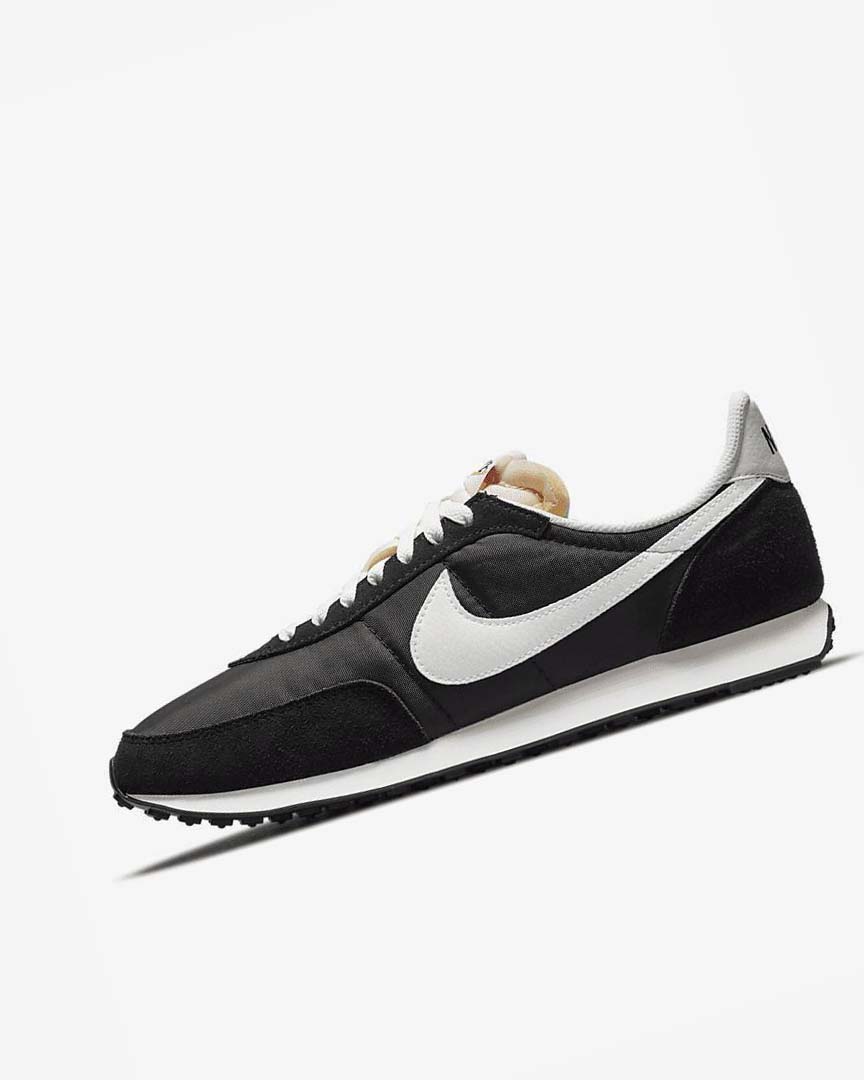 Black / White Nike Waffle Trainer 2 Men\'s Casual Shoes | CA_4619