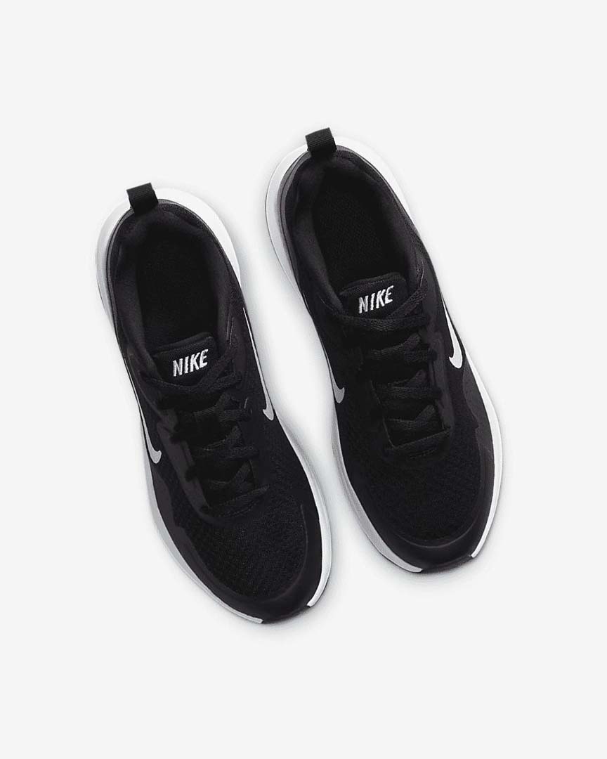 Black / White Nike Wearallday Boys' Sneakers | CA_1108