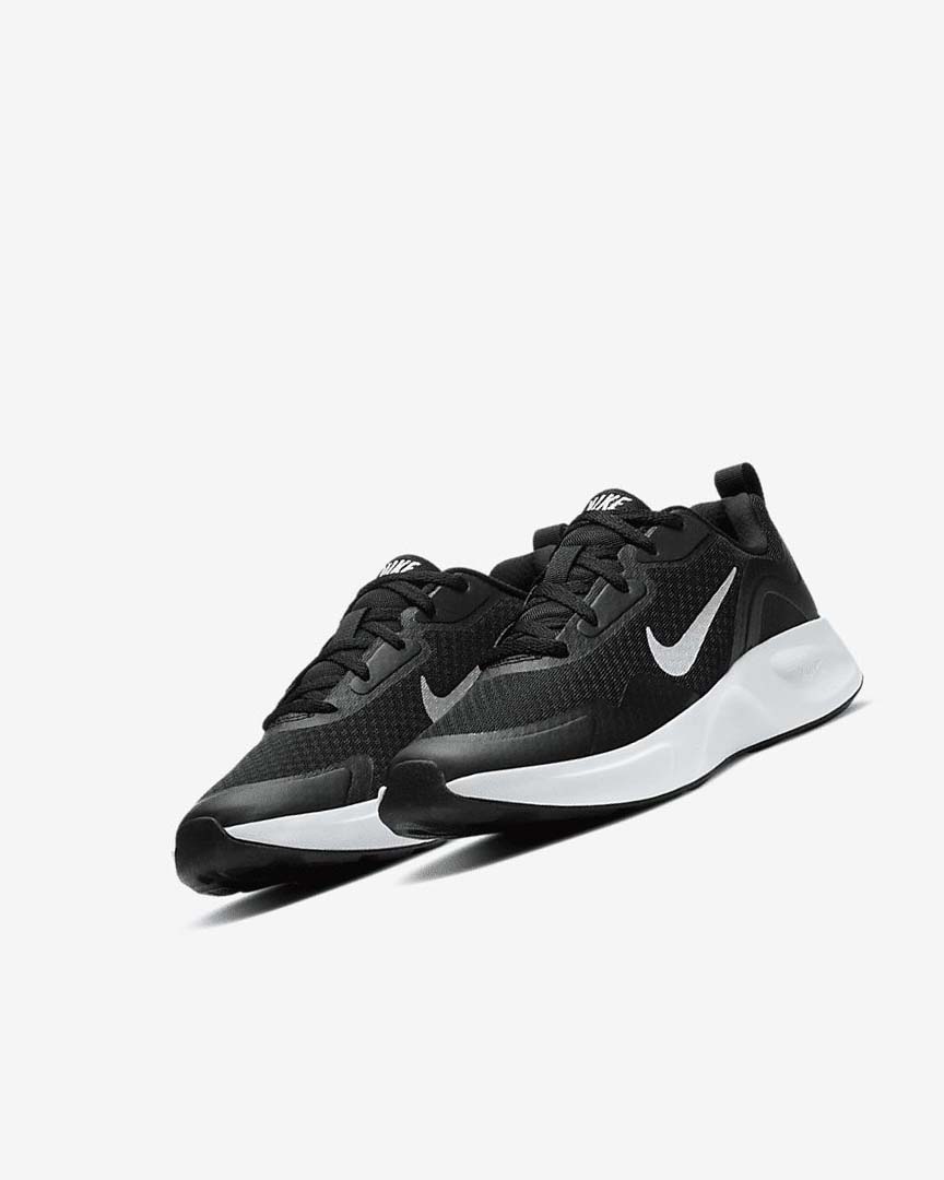 Black / White Nike Wearallday Boys' Sneakers | CA_1108