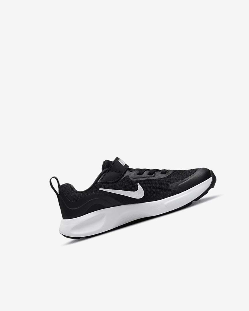 Black / White Nike Wearallday Boys' Sneakers | CA_3045