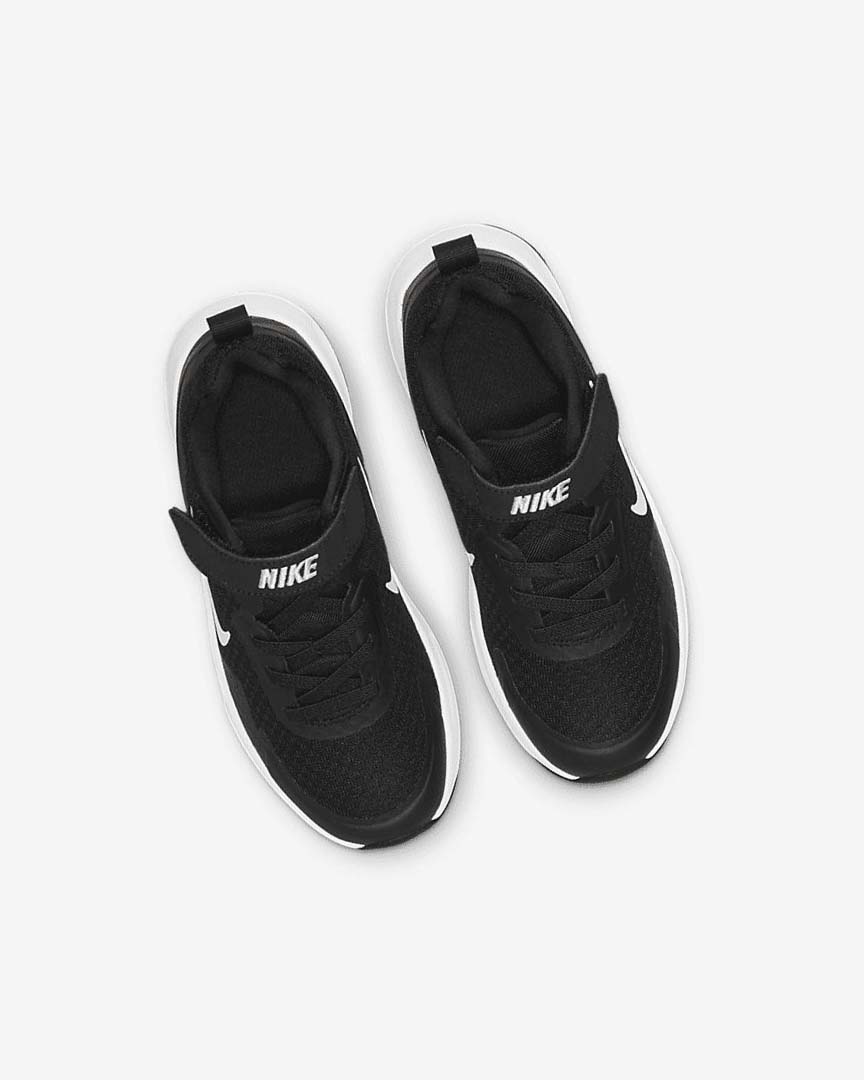 Black / White Nike Wearallday Boys' Sneakers | CA_3045