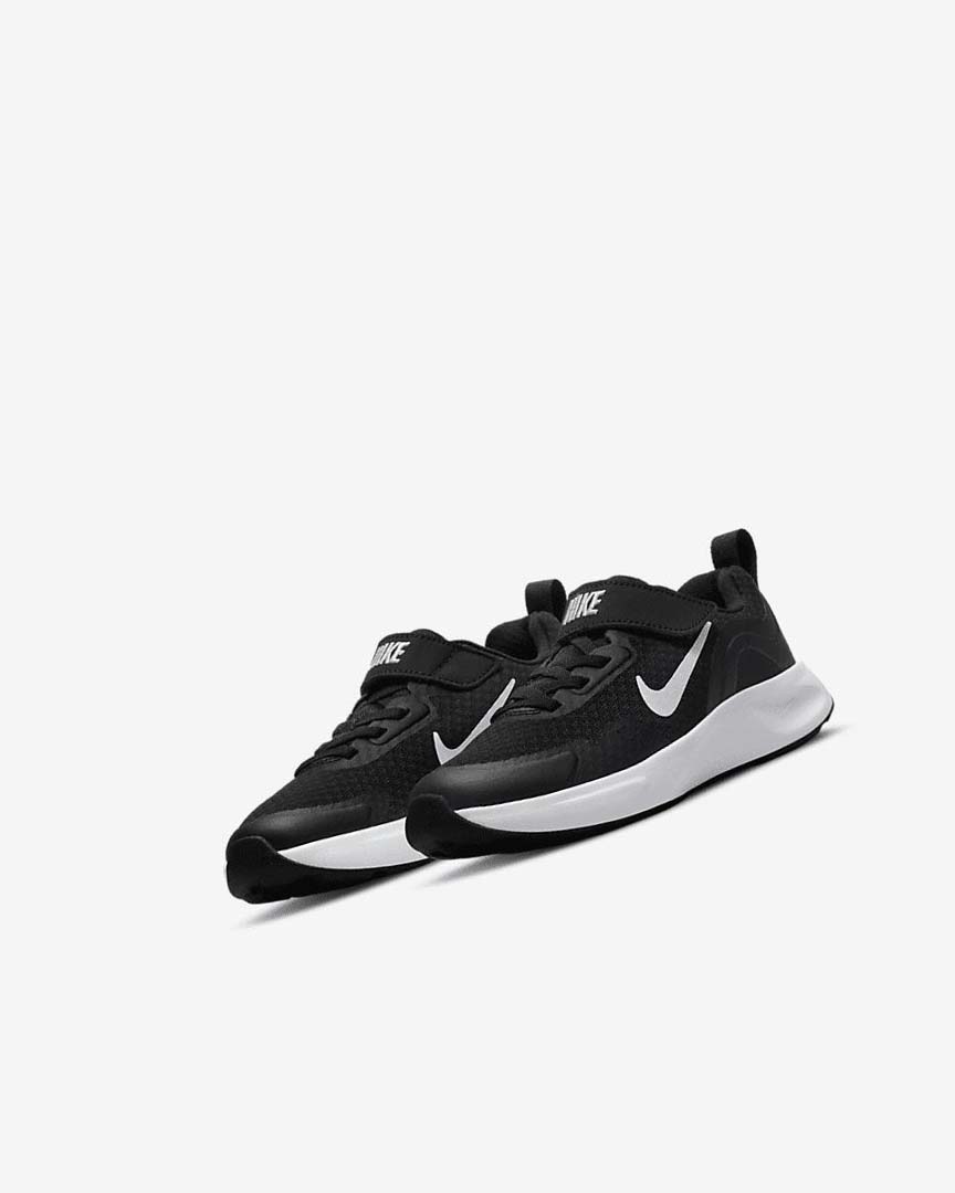 Black / White Nike Wearallday Boys' Sneakers | CA_3045