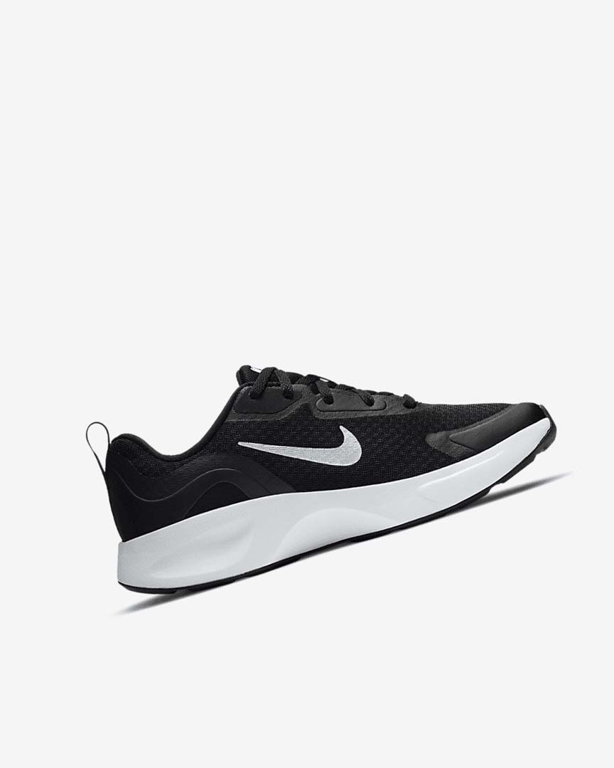 Black / White Nike Wearallday Girls' Sneakers | CA_5275