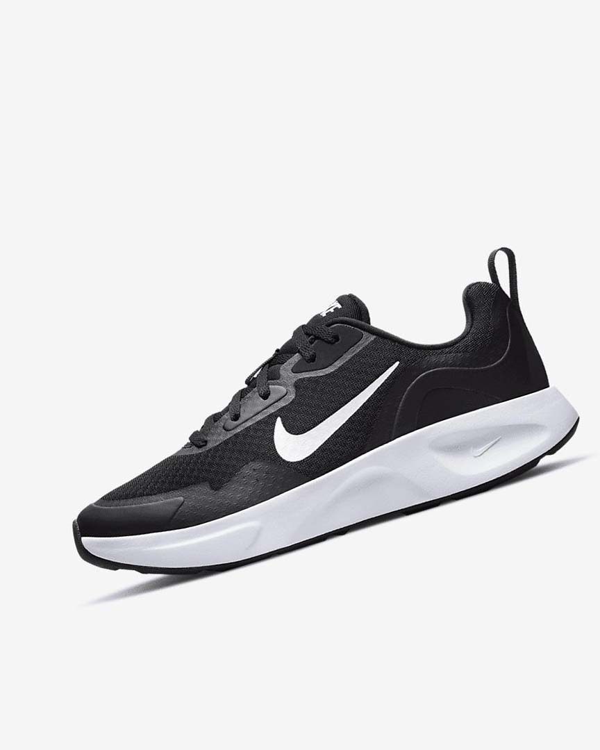 Black / White Nike Wearallday Women\'s Sneakers | CA_4511
