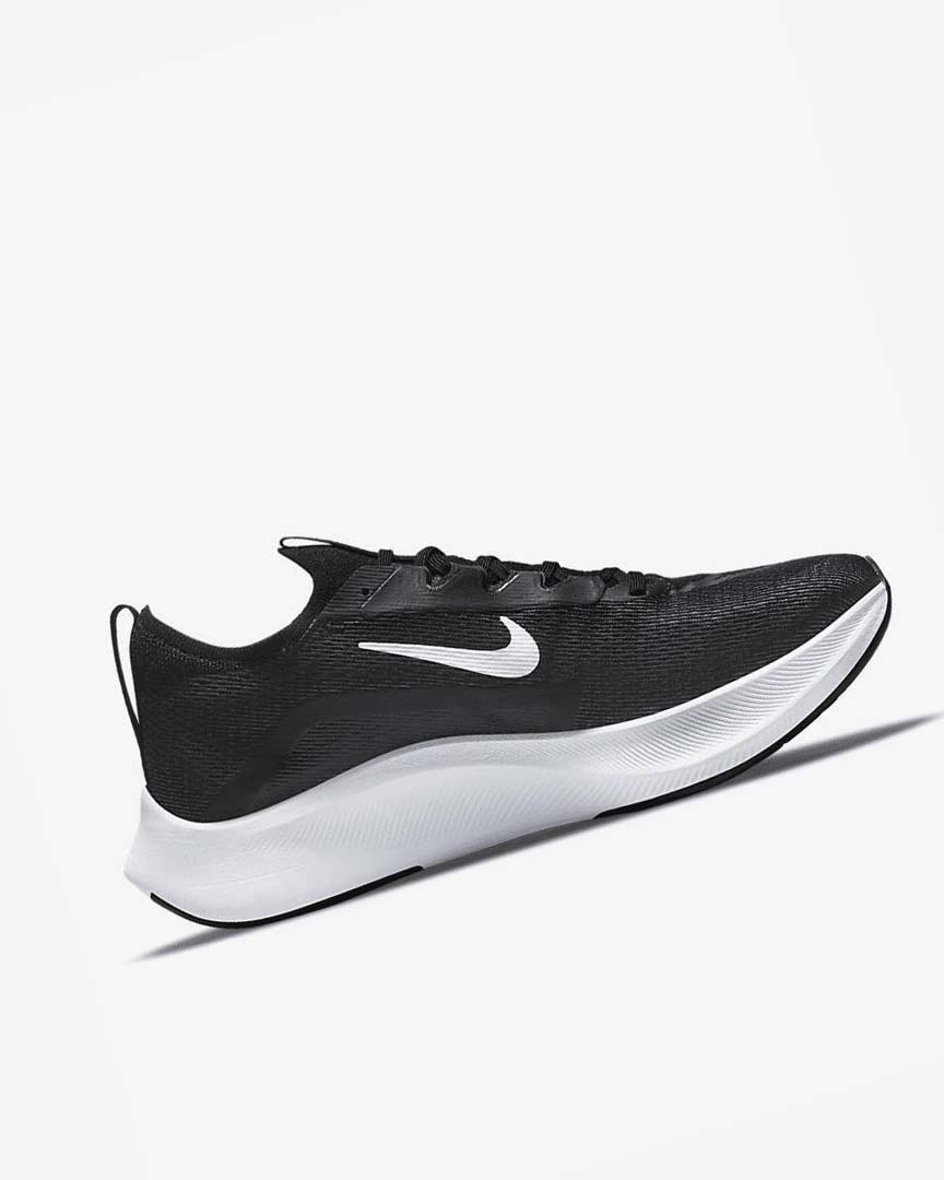 Black / White Nike Zoom Fly 4 Men's Running Shoes | CA_5462