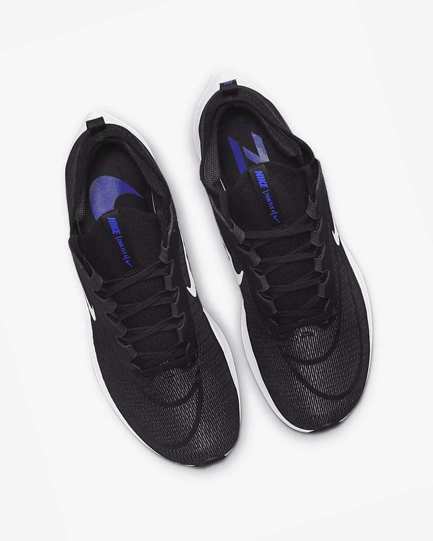 Black / White Nike Zoom Fly 4 Men's Running Shoes | CA_5462