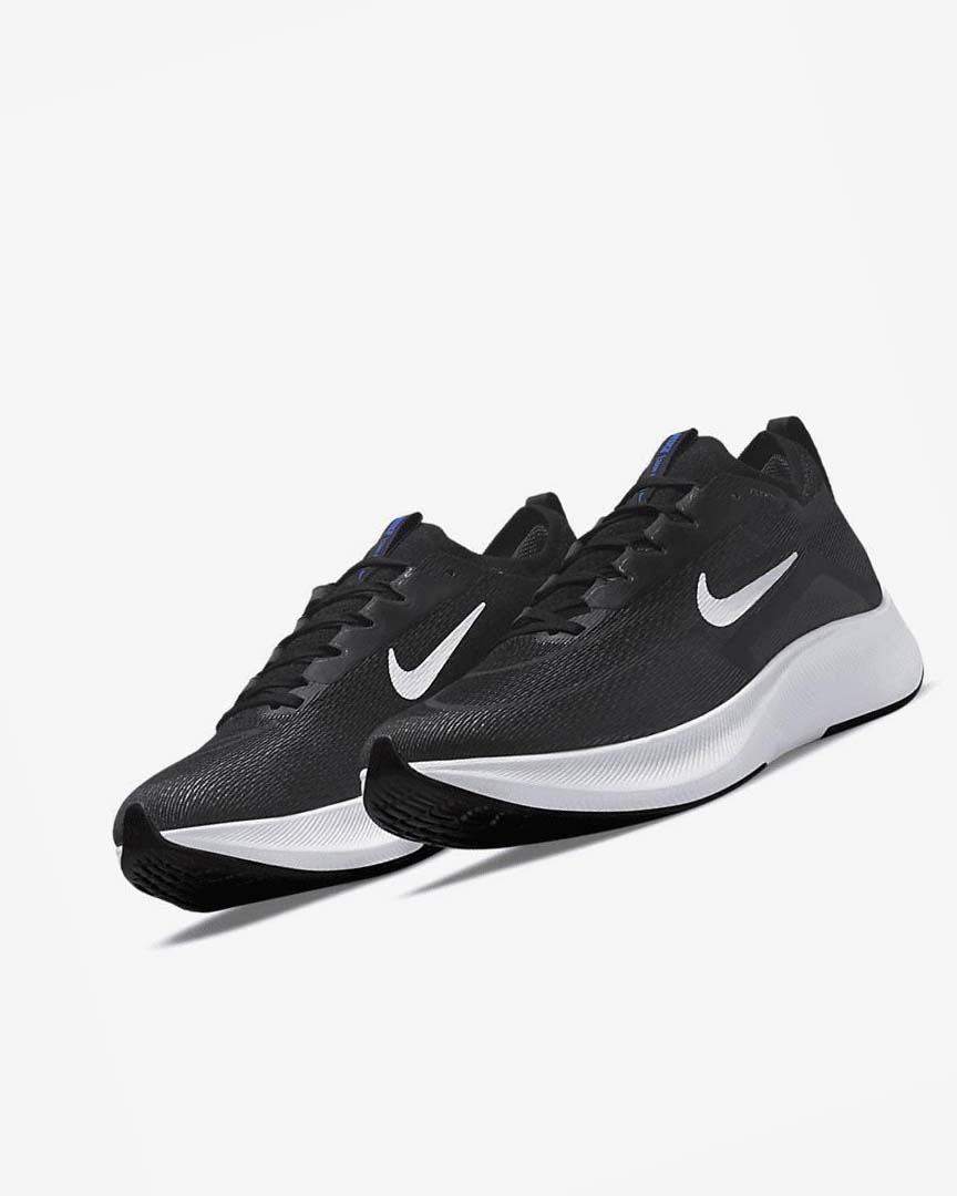 Black / White Nike Zoom Fly 4 Men's Running Shoes | CA_5462