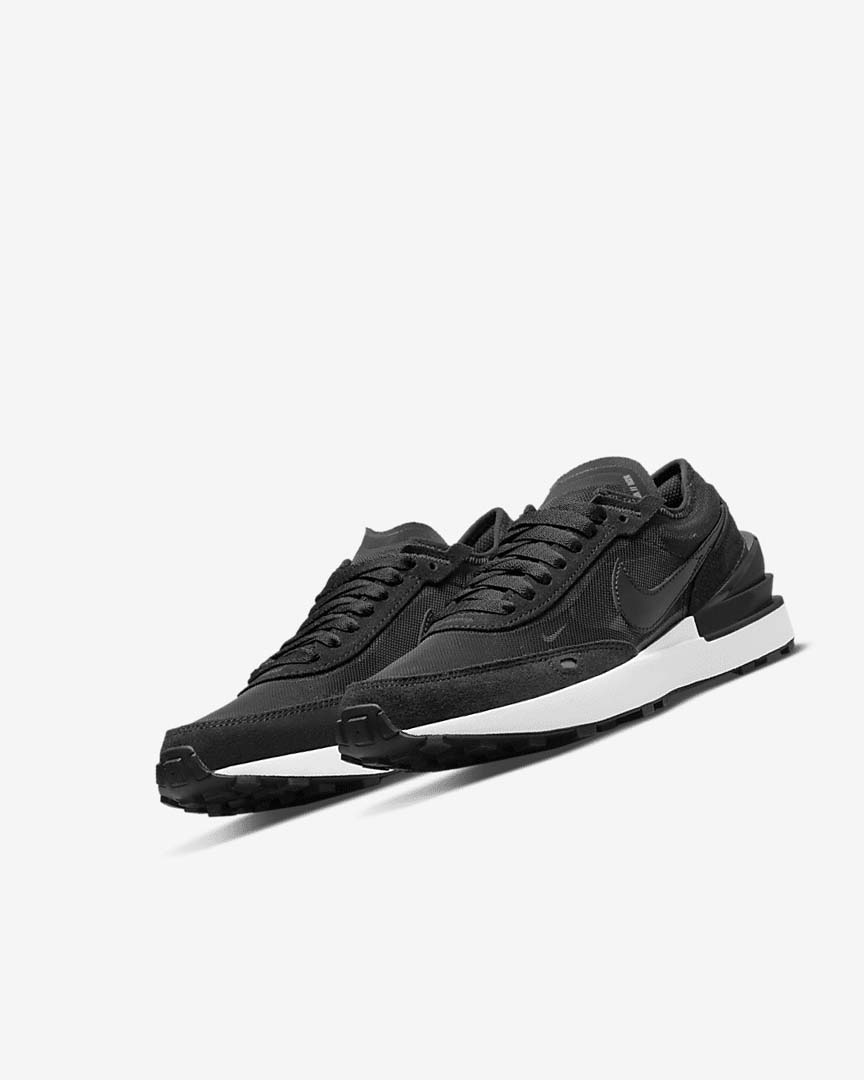 Black / White / Orange / Black Nike Waffle One Girls' Sneakers | CA_2623