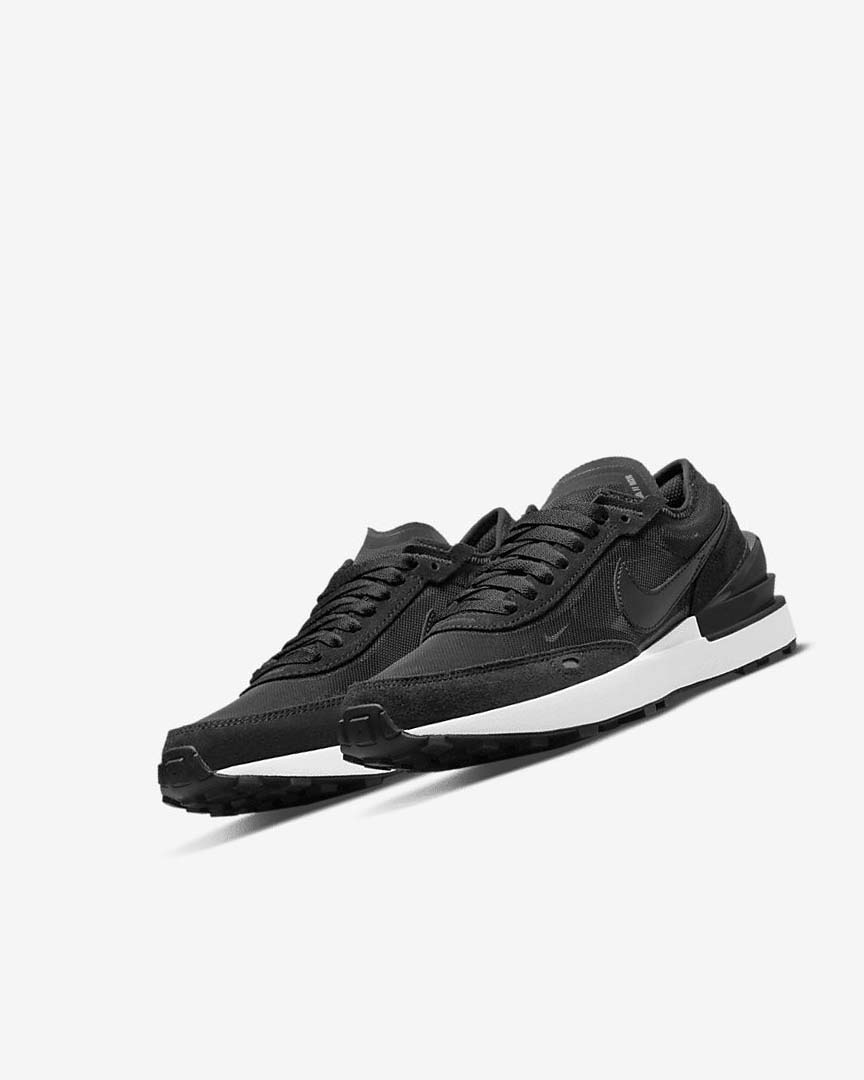 Black / White / Orange / Black Nike Waffle One Boys' Sneakers | CA_2900