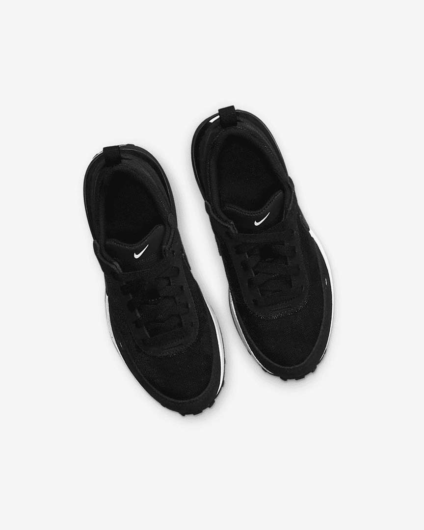 Black / White / Orange / Black Nike Waffle One Boys' Sneakers | CA_4776