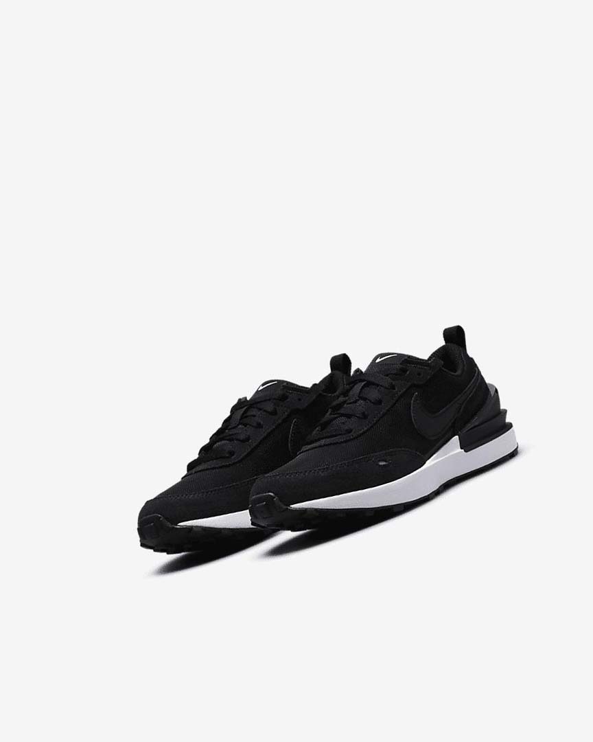 Black / White / Orange / Black Nike Waffle One Boys' Sneakers | CA_4776