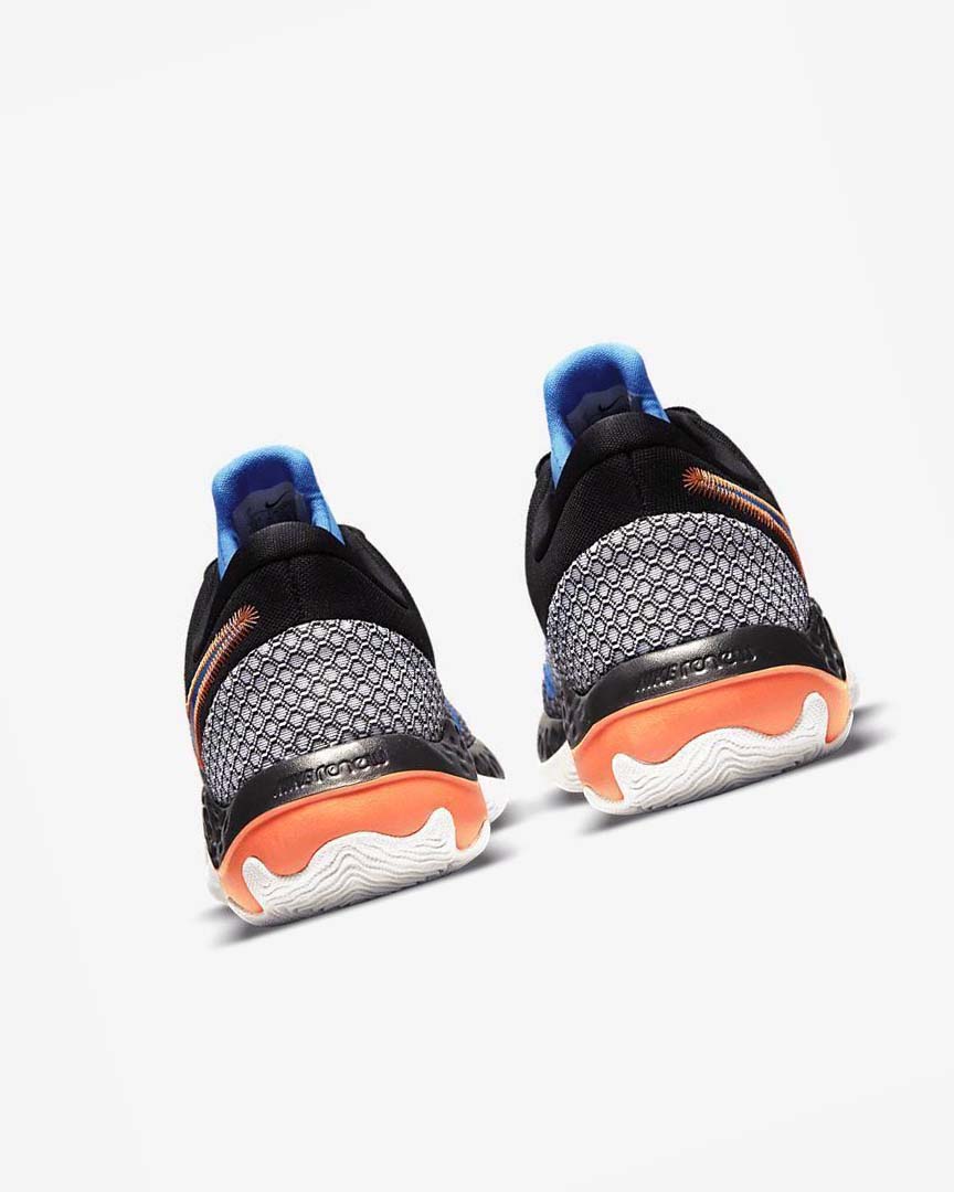 Black / White / Orange / Light Blue Nike Renew Elevate 2 Men's Basketball Shoes | CA_1169