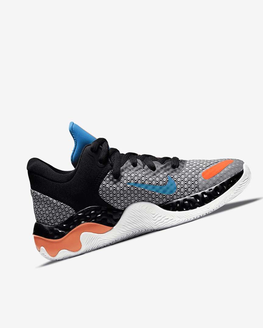 Black / White / Orange / Light Blue Nike Renew Elevate 2 Women's Basketball Shoes | CA_4941