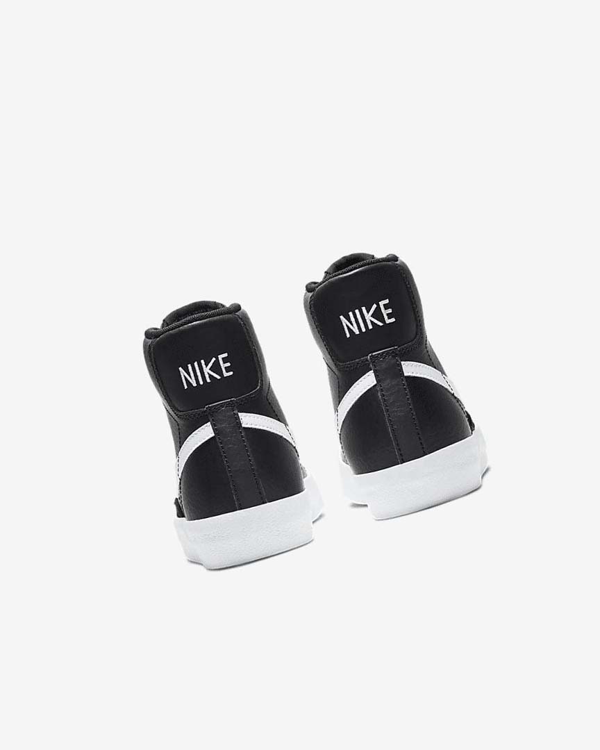 Black / White / Orange Nike Blazer Mid '77 Boys' Sneakers | CA_2239