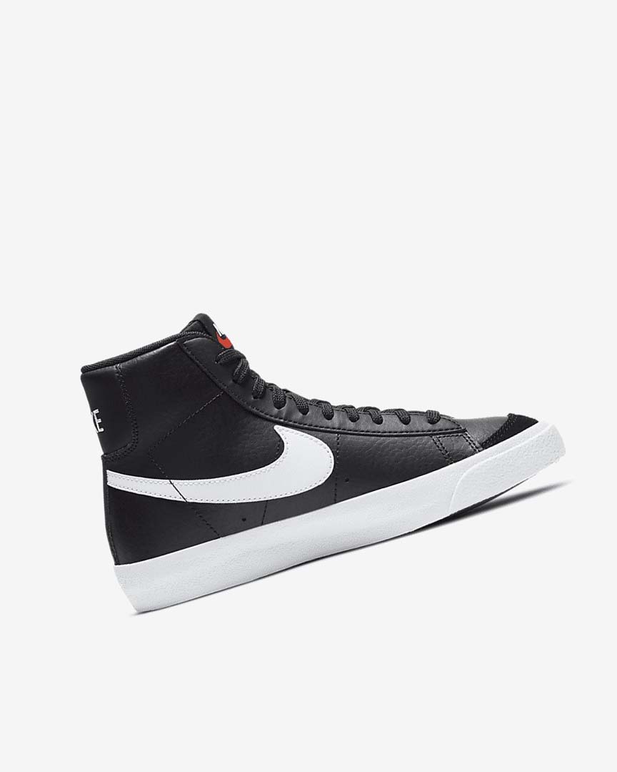Black / White / Orange Nike Blazer Mid '77 Girls' Sneakers | CA_2367