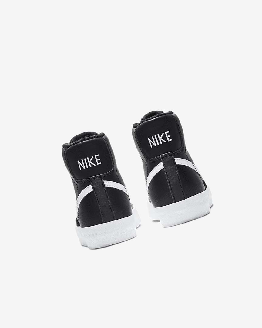 Black / White / Orange Nike Blazer Mid '77 Girls' Sneakers | CA_2367