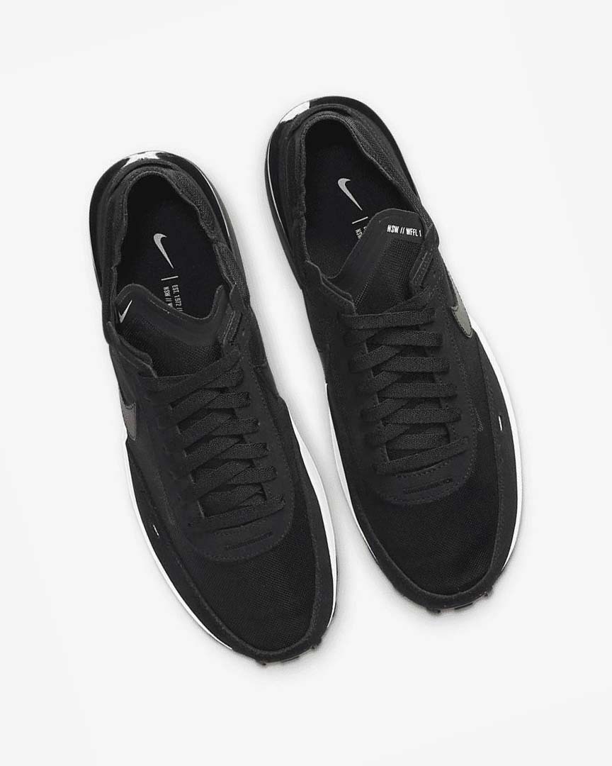 Black / White / Orange Nike Waffle One Men's Sneakers | CA_1161