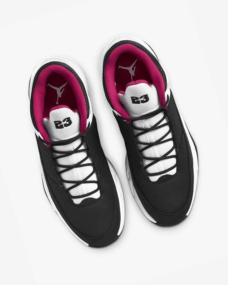 Black / White / Pink / Blue Nike Jordan Max Aura 3 Men's Basketball Shoes | CA_5271