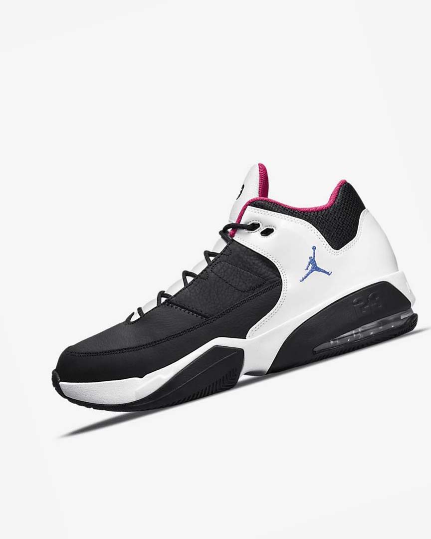 Black / White / Pink / Blue Nike Jordan Max Aura 3 Men\'s Basketball Shoes | CA_5271