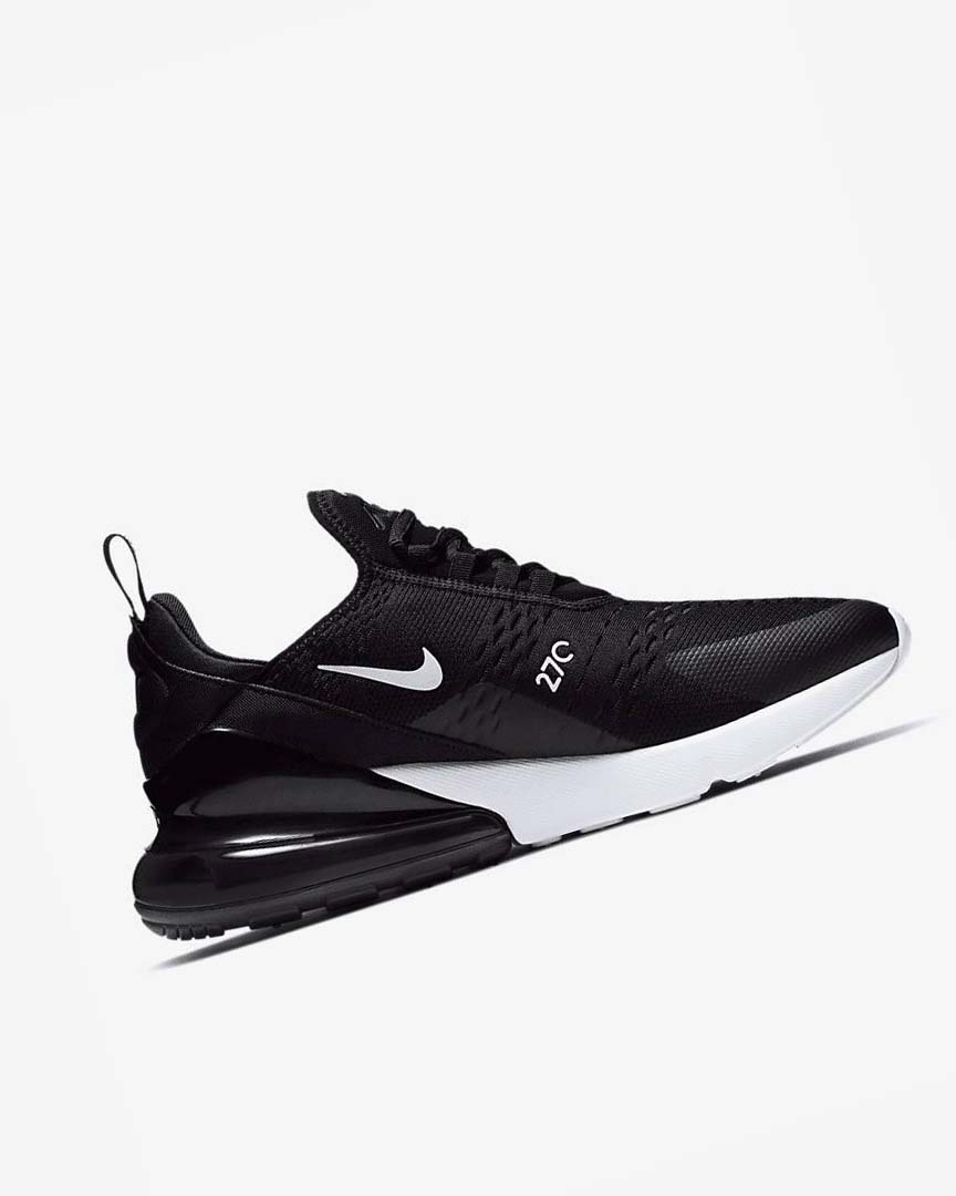 Black / White / Red / Dark Grey Nike Air Max 270 Men's Casual Shoes | CA_2852