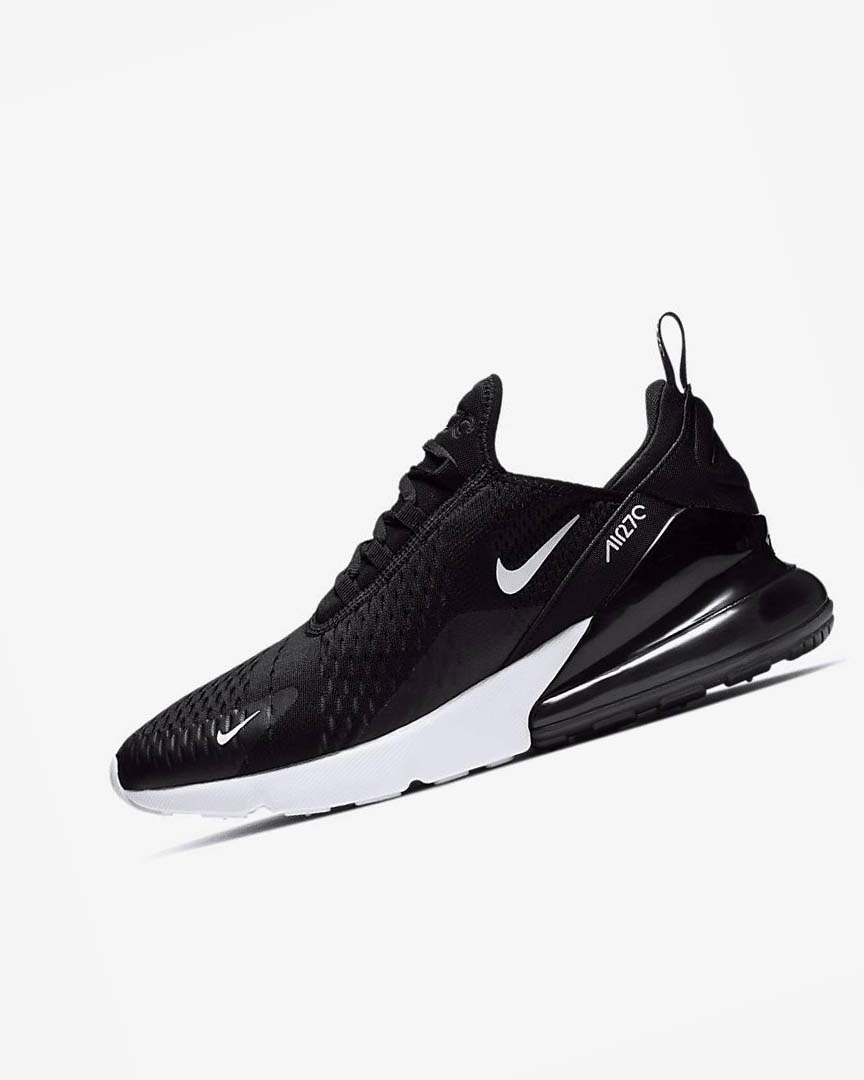 Black / White / Red / Dark Grey Nike Air Max 270 Men\'s Casual Shoes | CA_2852