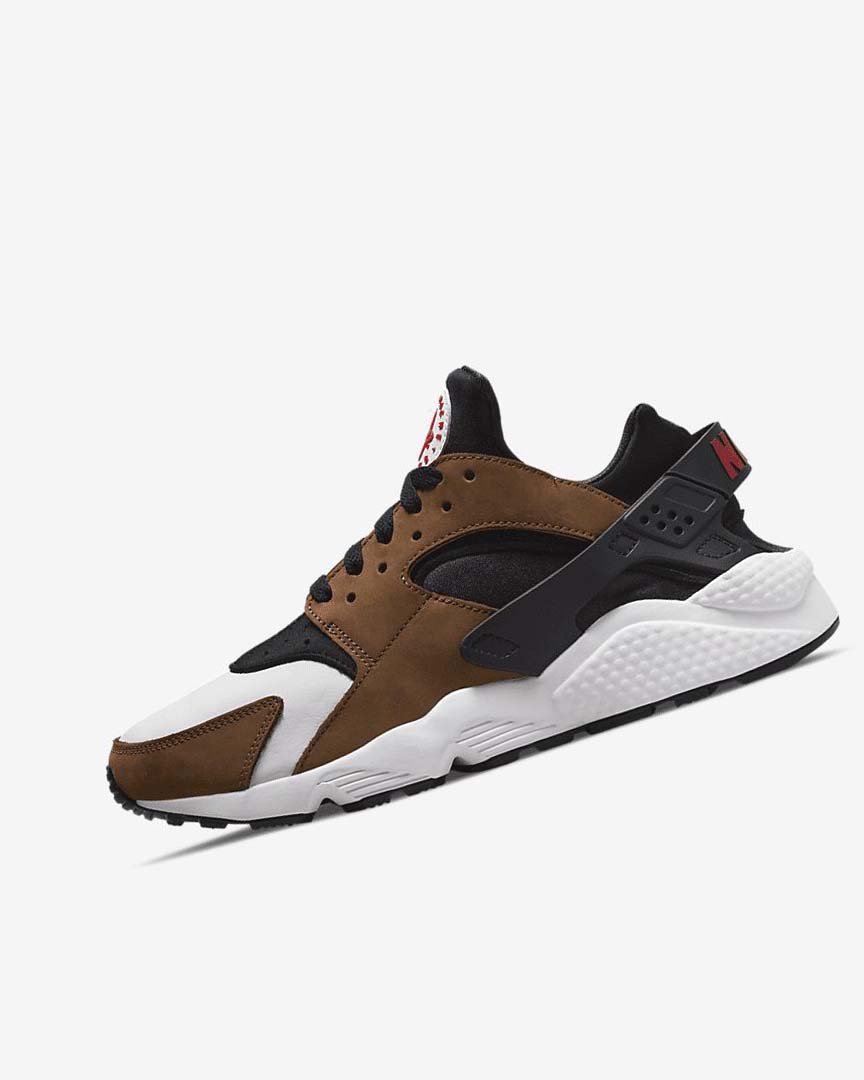 Black / White / Red Nike Air Huarache LE Men\'s Sneakers | CA_3006