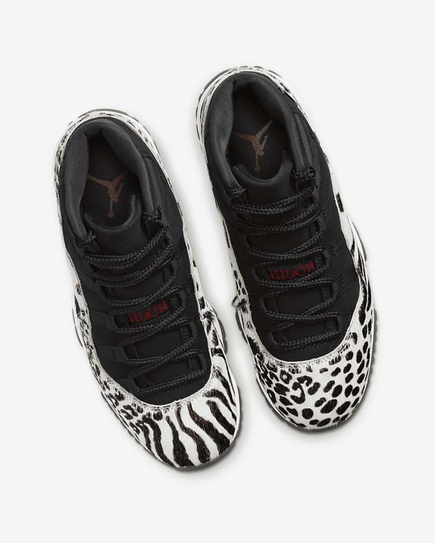 Black / White / Red Nike Air Jordan 11 Retro Women's Sneakers | CA_2971