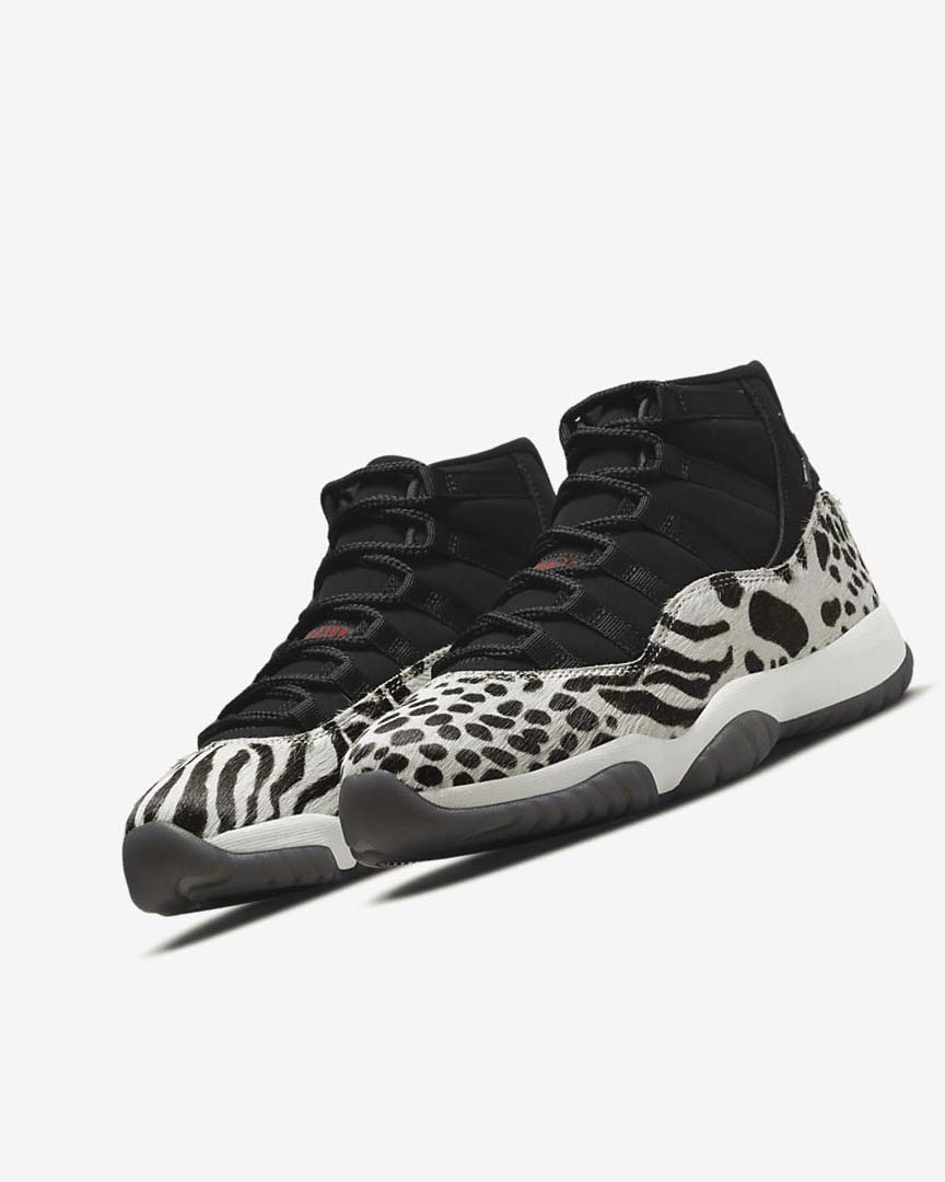 Black / White / Red Nike Air Jordan 11 Retro Women's Sneakers | CA_2971