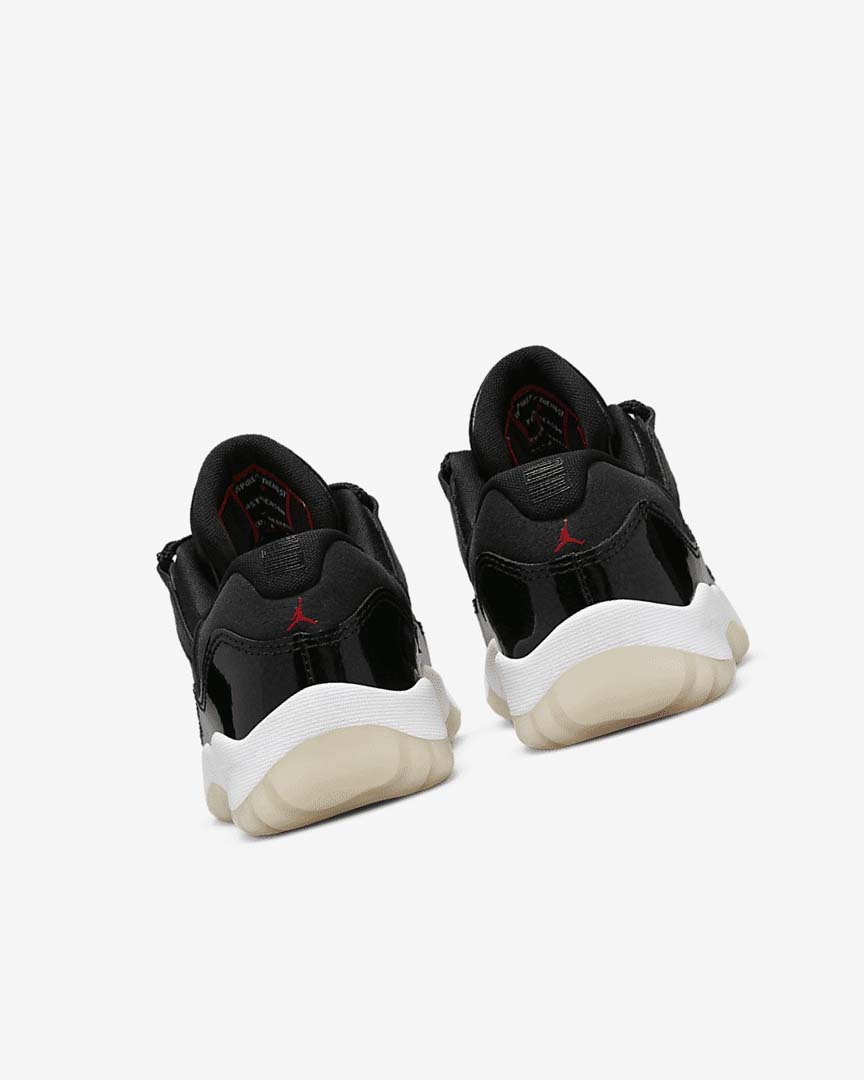 Black / White / Red Nike Air Jordan 11 Retro Low Boys' Basketball Shoes | CA_4539