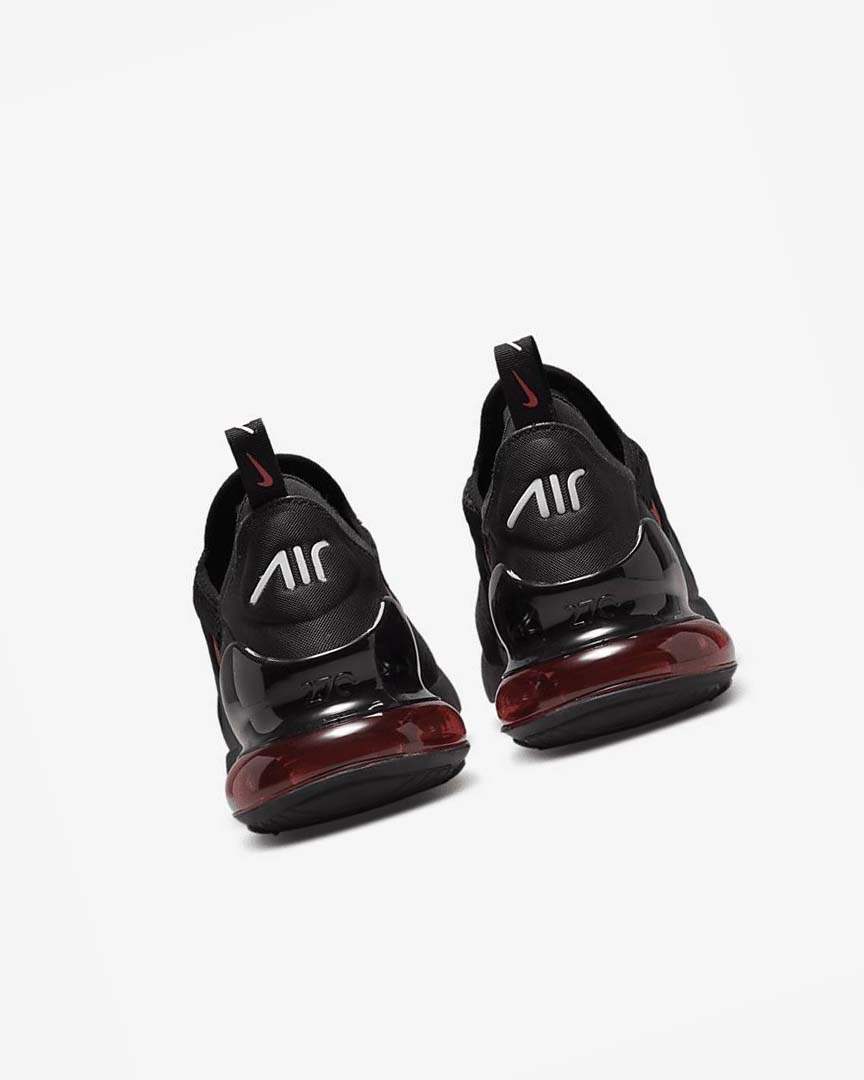 Black / White / Red Nike Air Max 270 Men's Casual Shoes | CA_2385