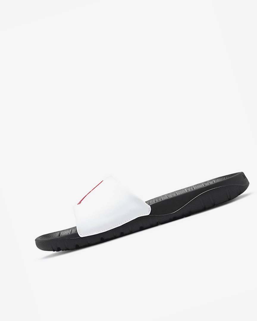 Black / White / Red Nike Jordan Break Men\'s Slides | CA_5017