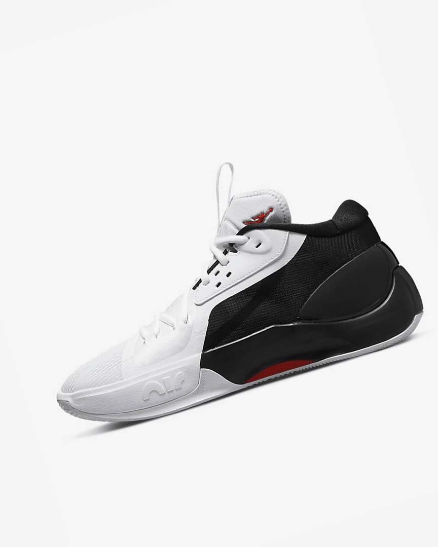 Black / White / Red Nike Jordan Zoom Separate Men\'s Basketball Shoes | CA_2717