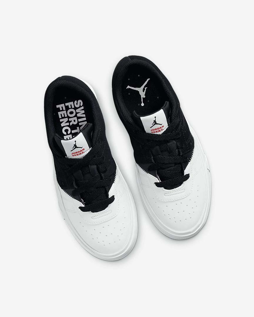 Black / White / White / Red Nike Jordan Series Boys' Sneakers | CA_2489