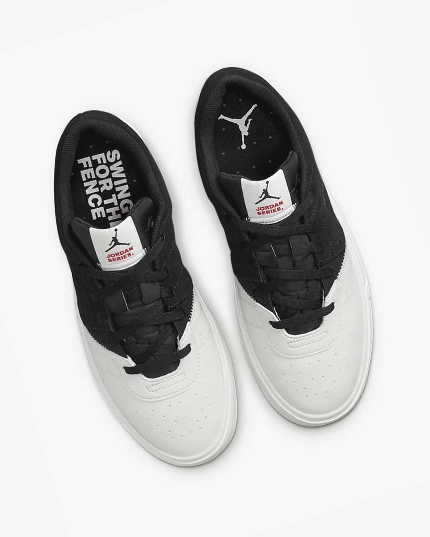 Black / White / White / Red Nike Jordan Series ES Men's Sneakers | CA_5098