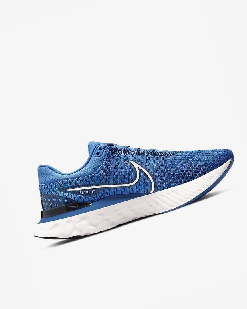 Blue / Black / Blue Nike React Infinity Run Flyknit 3 Men's Running Shoes | CA_5324
