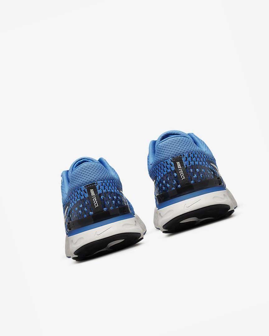 Blue / Black / Blue Nike React Infinity Run Flyknit 3 Men's Running Shoes | CA_5324