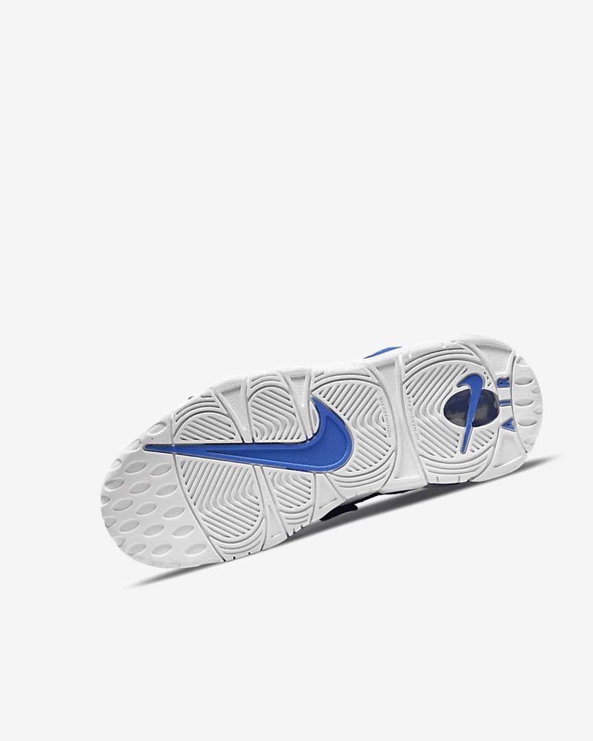 Blue / Blue / White Nike Air More Uptempo Boys' Basketball Shoes | CA_1110